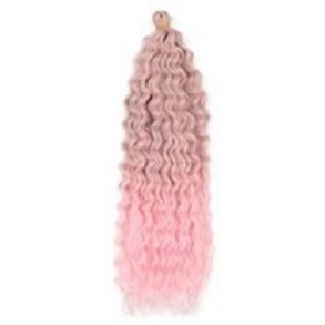 Mermaid waving crochet #Grey/Pink