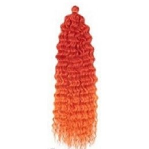 Mermaid waving crochet #Red/Orange
