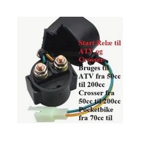 Start Rel til ATV og Crosser 12 volt
